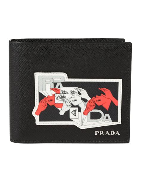 prada comic print wallet|Prada wallet logo.